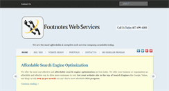 Desktop Screenshot of footnotesinc.com