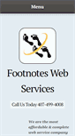 Mobile Screenshot of footnotesinc.com